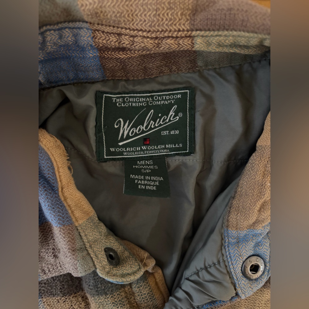 Woolrich Men's Blue and Brown Jacket